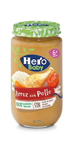 Tarro arroz con pollo 235GR Hero Baby