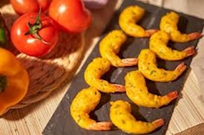 Langostino Rebozado (1 bandeja de 0,250 a 0,300kg. aprox.) 7 a 8 unidades