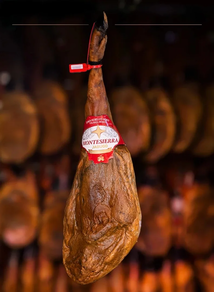 Jamón de Bellota 75%-50% Raza Ibérica (Pieza cortada a cuchillo)