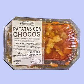 Patatas con chocos