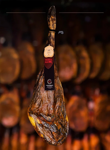 Jamón de Bellota 100% Raza Ibérica Sierra Mayor (Pieza cortada a cuchillo)