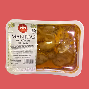 Manitas de cerdo en salsa
