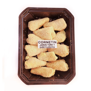 Cornetines (Trompetitas) (Jamón York y queso filadelfia)