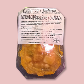 Cocido de garbanzos, calabaza y habichuelas