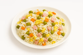 Arroz tres delicia (Ración 250 gr aprox)