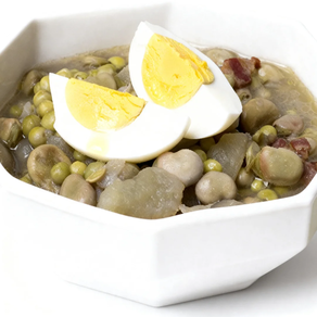 Habas con huevo (Ración 500 gr aprox)