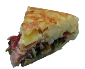 Tortilla Serrana - Jamón, cebolla y pimientos (1 kg aprox)
