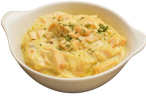 Salmon carbonara (Cortes 250 gr aprox)