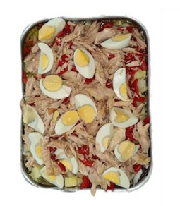 Patatas aliñadas (Ración 500 gr aprox)