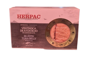 Ventresca Atún Rojo en aceite de oliva HERPAC (Lata 120 gr aprox)