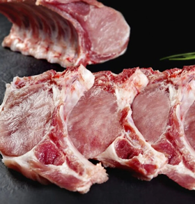 Chuletas de cerdo duroc