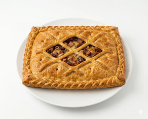 Empanada de bacón, queso y dátiles (Unidad 1,3 kg aprox)