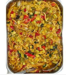 Tallarines con verdura (Ración 500 gr aprox)