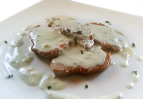 Solomillo al roquefort (Ración 250 gr aprox)